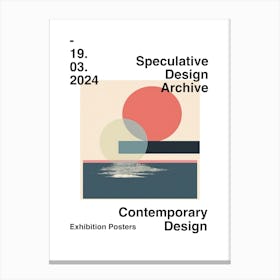 Speculative Design Archive Abstract Poster 07 Canvas Print
