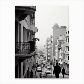 Algiers, Algeria, Mediterranean Black And White Photography Analogue 4 Canvas Print