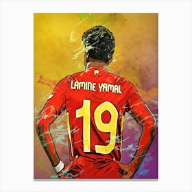 Lamine Yamal8 Canvas Print