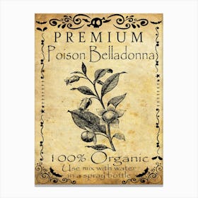 Premium Poison Belladonna Canvas Print