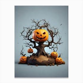 Halloween Tree Canvas Print