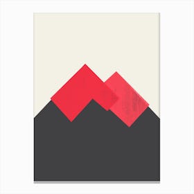 Pastel Mountains II Volcano Canvas Print