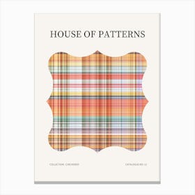 Checkered Pattern Poster 12 Canvas Print