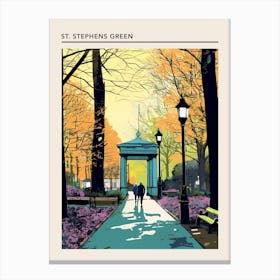 St Stephens Green Dublin 3 Canvas Print