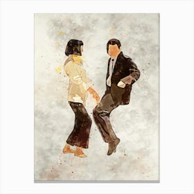 pulp fiction Dancing Couple Canvas Print