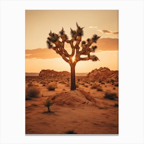  Photograph Of A Joshua Tree At Dusk In Desert 3 Canvas Print