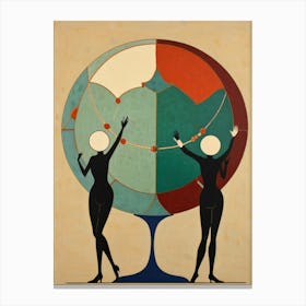 Two Dancers Canvas Print