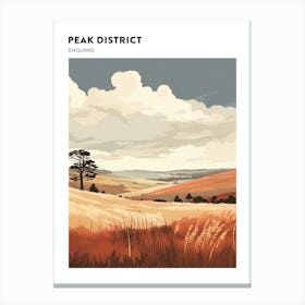 Peak District National Park England 1 Hiking Trail Landscape Poster Canvas Print