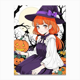 Halloween Witch 14 Canvas Print