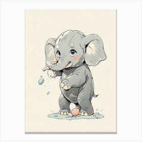 Baby Elephant 1 Canvas Print