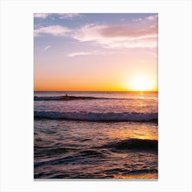 Sunset Surfers V Canvas Print