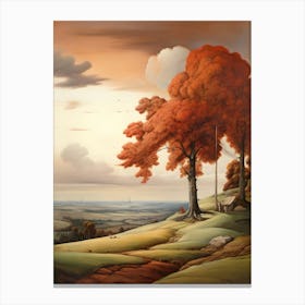 Landscape With Trees Canvas Print