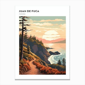 Juan De Fuca Marine Trail Canada 3 Hiking Trail Landscape Poster Canvas Print