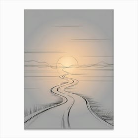 Journey Forward V 01 Canvas Print