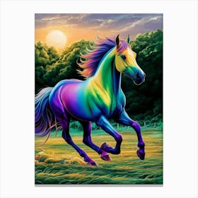 Rainbow Horse 1 Canvas Print