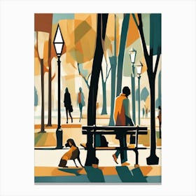 Afternoon in the park Canvas Print