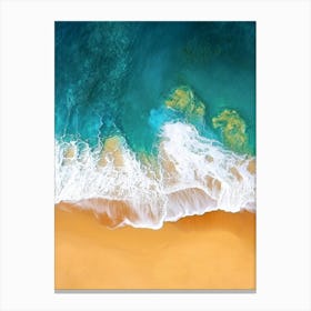 Aerial View Of A Beach 38 Canvas Print