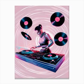 Dj Dj Canvas Print