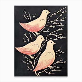 Three Doves Canvas Print