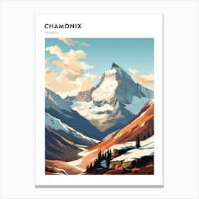 Chamonix France 1 Hiking Trail Landscape Poster Canvas Print