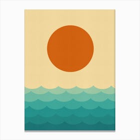 Geometric sunset 6 1 Canvas Print