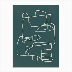 Drawing Of A Hand Canvas Print