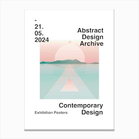 Abstract Design Archive Poster 12 Canvas Print
