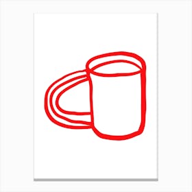 Red Mug Canvas Print