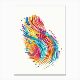 Fingerprint Painting 1 Canvas Print