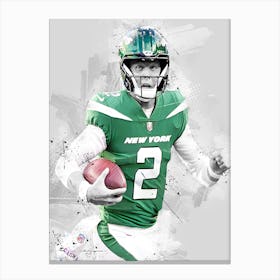 Zach Wilson New York Jets Canvas Print