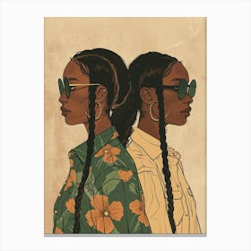 Two African Women 10 Canvas Print