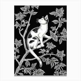 Sokoke Cat Minimalist Illustration 1 Canvas Print