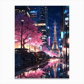 Paris At Night 2 Canvas Print