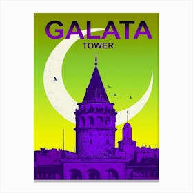 Galata Tower, Turkey Canvas Print