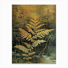 Marsh Fern Painting 1 Canvas Print