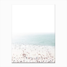 Busy Summer Beach Canvas Print