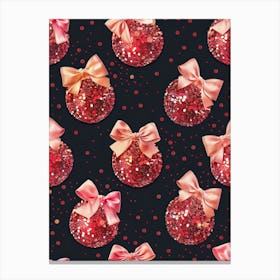 Coquette Disco Balls 1 Pattern Canvas Print