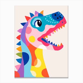 Colourful Dinosaur Scelidosaurus 2 Canvas Print