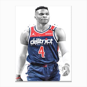 Russell Westbrook Washington Canvas Print