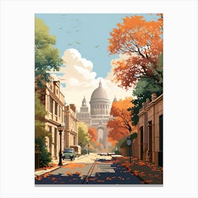 Cairo In Autumn Fall Travel Art 3 Canvas Print