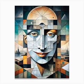 Puzzled Man Canvas Print