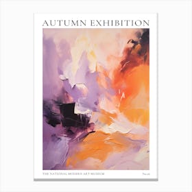 Autumn Exhibition Modern Abstract Poster 16 Canvas Print