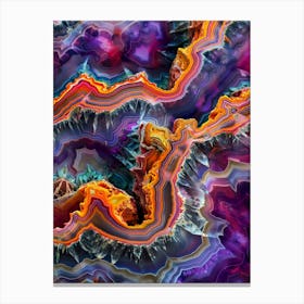 Abstract agate stone Canvas Print