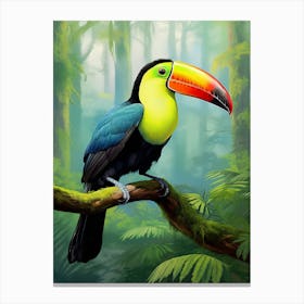Vibrant Visions: Toucan Jungle Bird Print Canvas Print