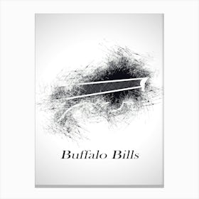 Buffalo Bills Sketch Drawing Canvas Print