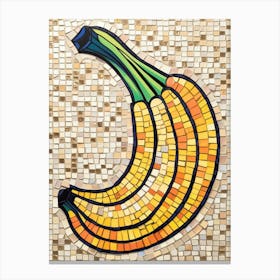 Mosaic Banana Canvas Print