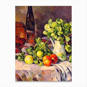 Watercress 3 Cezanne Style vegetable Canvas Print