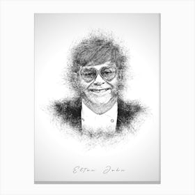 Elton John Canvas Print