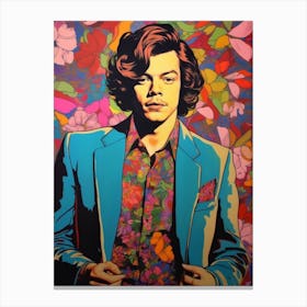 Harry Styles Kitsch Portrait 19 Canvas Print