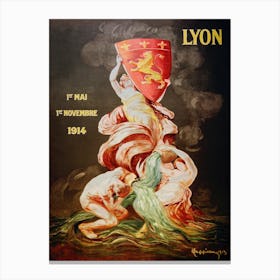 Lyon International Exhibition, Leonetto Cappiello Canvas Print